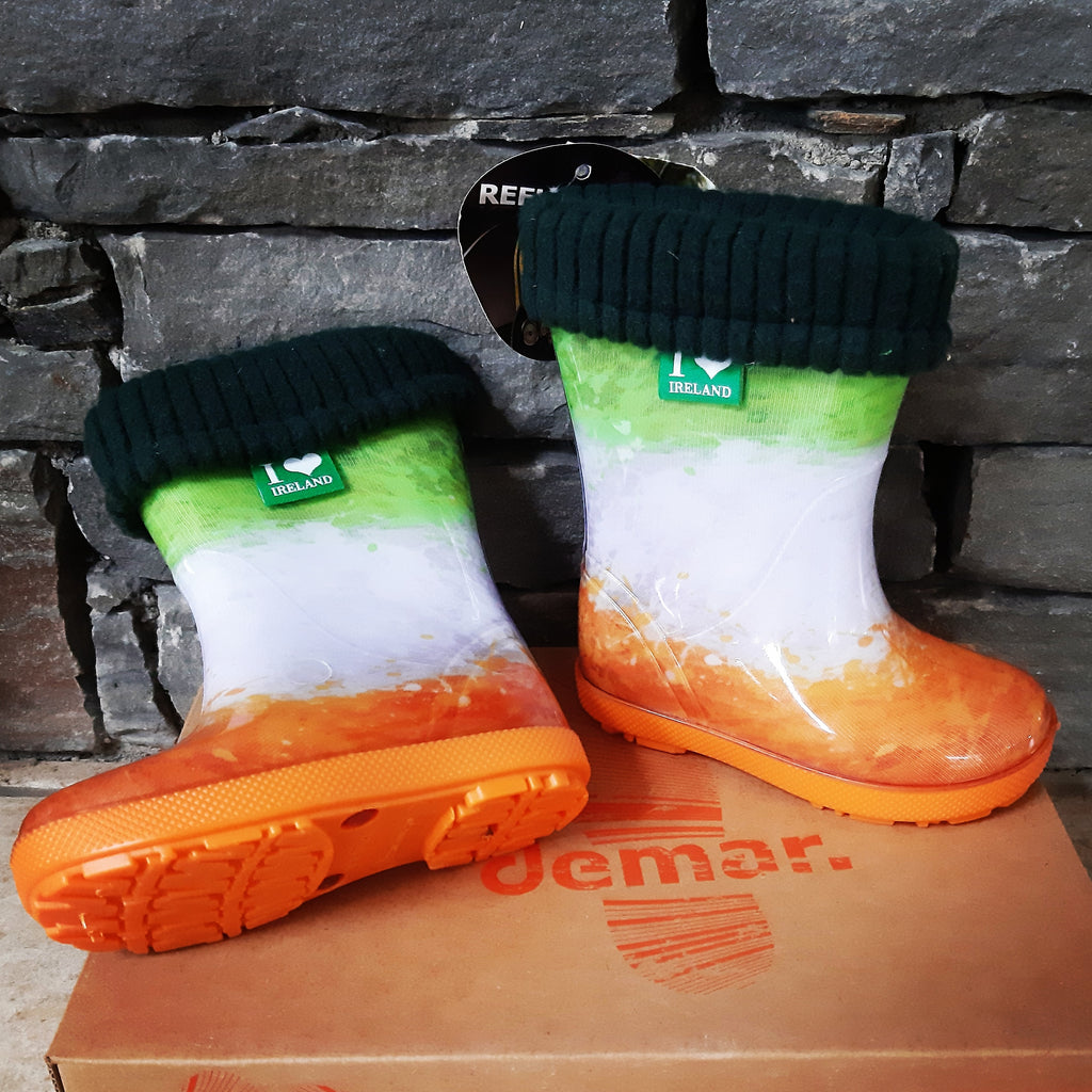 Irish Flag Welly boots